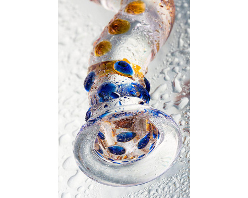 Нереалистичный фаллоимитатор Sexus Glass, стекло, прозрачный, 20 см