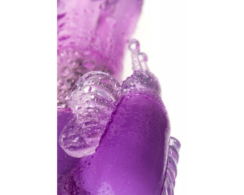 Вибратор с клиторальным стимулятором A-Toys by TOYFA High-Tech fantasy, TPE, фиолетовый, 22,4 см