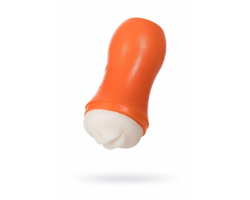 Мастурбатор A-Toys by TOYFA Nilla, рот, TPE, оранжевый, 14 см