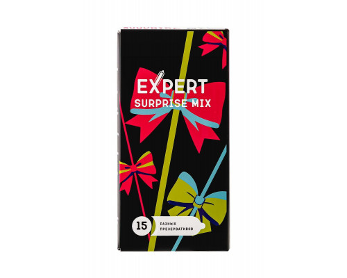 Презервативы EXPERT Surprise Mix, секретный микс, 15 шт