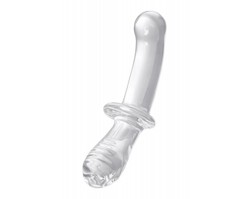 Двусторонний фаллоимитатор Satisfyer Double Crystal, стекло, прозрачный, 19,5 см