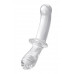 Двусторонний фаллоимитатор Satisfyer Double Crystal, стекло, прозрачный, 19,5 см