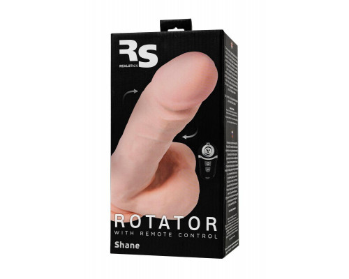 Ротатор с пультом ДУ RealStick Elite REMOTE Shane, TPR, телесный, 10 режимов ротации, 22 см