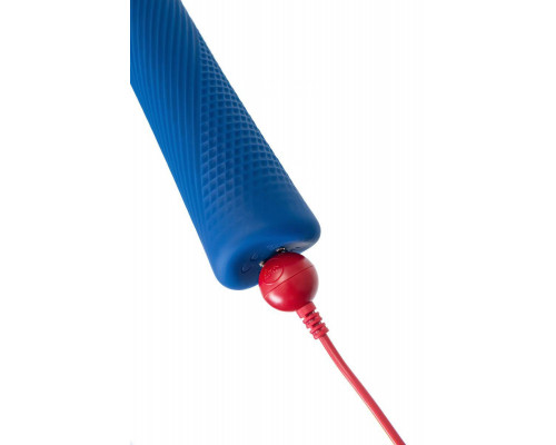 Вибромассажер Fun Factory VIM VIBRATING WAND, силикон, синий, 31,3 см