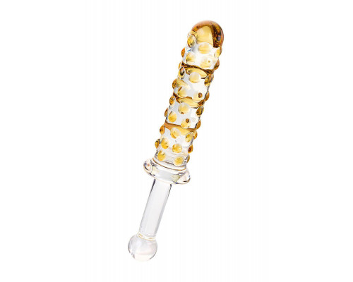 Двусторонний фаллоимитатор Sexus Glass, стекло, прозрачный, 25 см