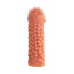 Насадка реалистичная KOKOS PENIS SLEEVE с дополнительной стимуляцией, TPE, телесная, 16.5 см