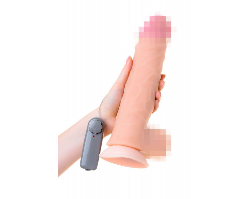 Вибратор-гигант LoveToy, реалистичный, neoskin, телесный, 26 см, Ø 6,1 см