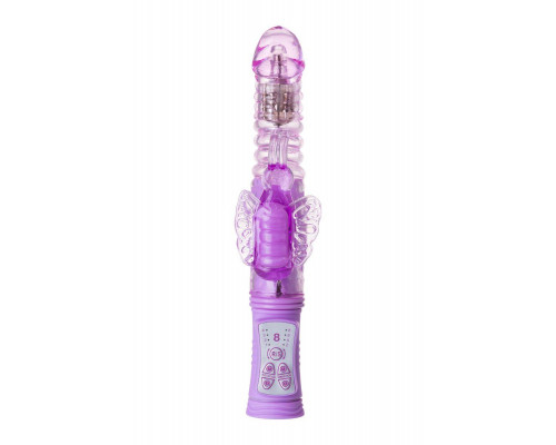 Вибратор с клиторальным стимулятором A-Toys by TOYF Serk High-Tech fantasy, TPE, фиолетовый, 24,5 см