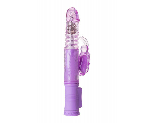 Вибратор с клиторальным стимулятором A-Toys by TOYF Serk High-Tech fantasy, TPE, фиолетовый, 24,5 см