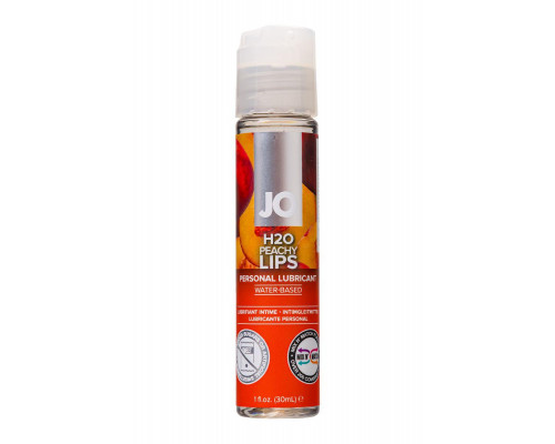 Съедобный лубрикант со вкусом персика JO H2O Peachy lips, 30 мл