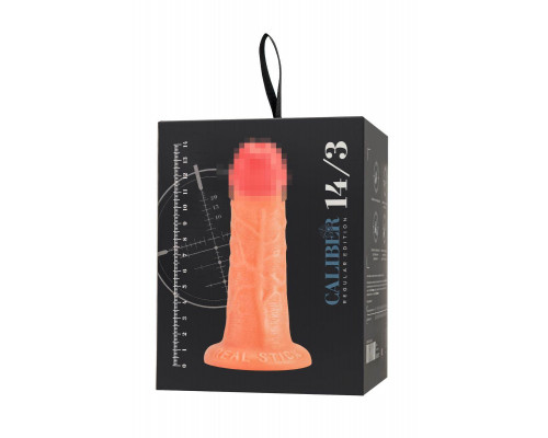 Фаллоимитатор реалистичный, RealStick CALIBER, 14 см, Ø3