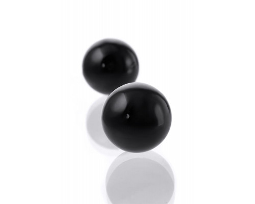 Вагинальные шарики Sexus Glass, стекло, черные, Ø 3,2 см