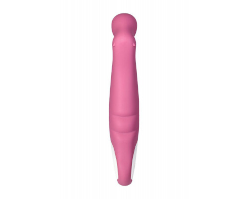 Нереалистичный вибратор Satisfyer Petting Hippo, силикон, малиновый, 22,9 см.
