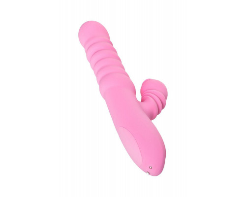 Вибратор JOS Lixy, с функцией Up&Down, силикон, розовый, 23 см
