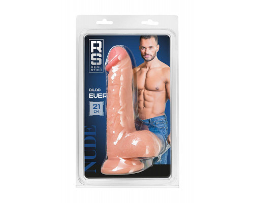 Реалистичный фаллоимитатор RealStick Nude Ever, PVC, телесный, 21 см
