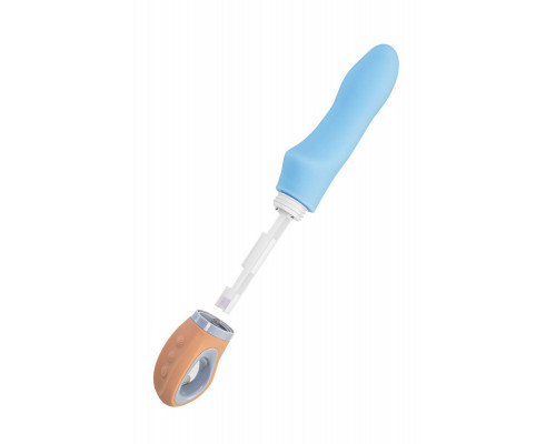 Вибратор Flovetta BLUEBELL, силикон, голубой, 18,5 см