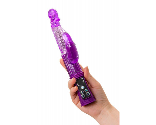 Вибратор с клиторальным стимулятором A-Toys by TOYFA High-Tech fantasy, TPR, фиолетовый, 24 см