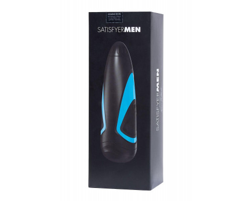 Мастурбатор нереалистичный Satisfyer Men, силикон, чёрный, 25,5 см.
