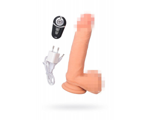 Вибратор с пультом ДУ RealStick Elite Vibro Xander, TPR, телесный, 10 режимов вибрации, 20 см
