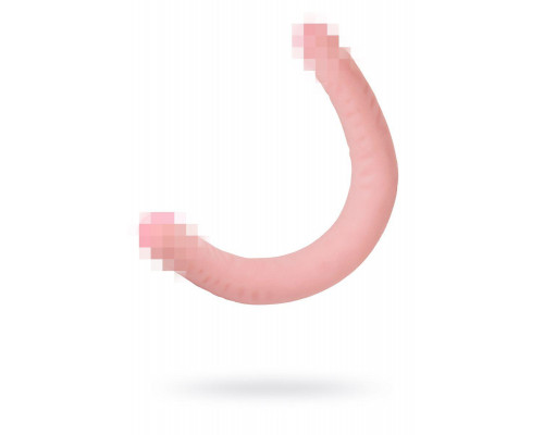 Двусторонний фаллоимитатор LoveToy LESBI TOUCH, телесный, 43 см