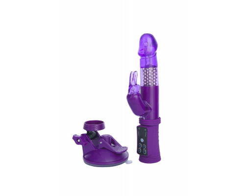 Вибратор с клиторальным стимулятором A-Toys by TOYFA, TPR, фиолетовый, 22 см