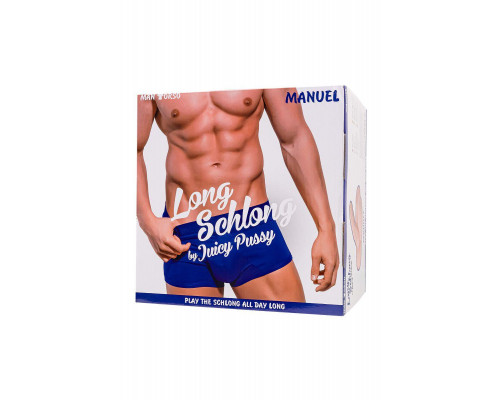 Мастурбатор с фаллосом Juicy Pussy by TOYFA Manuel, TPE, телесный, 25 см
