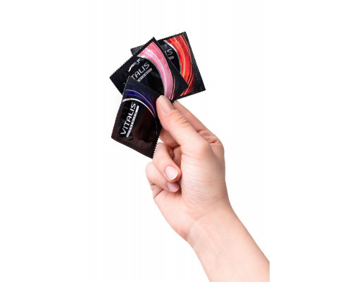 Презервативы Vitalis, premium, микс, 18 см, 5,3 см, 15 шт.