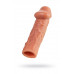 Насадка реалистичная KOKOS PENIS SLEEVE с дополнительной стимуляцией, TPE, телесная, 16.5 см