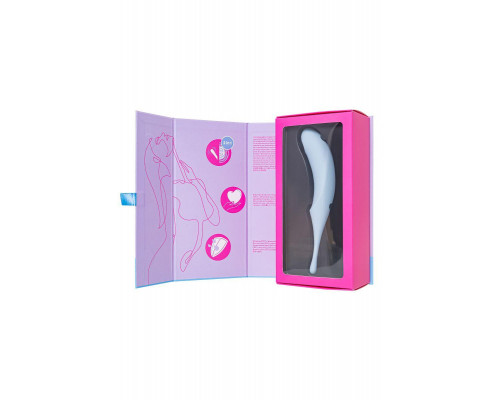 Точечный вибратор с вакуумной стимуляцией Satisfyer Twirling Pro, силикон, голубой, 20 см