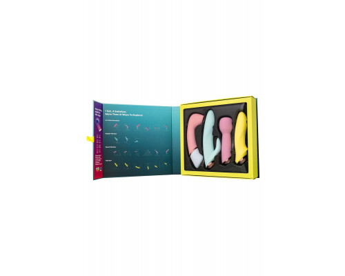 Набор вибраторов Satisfyer Marvelous Four, силикон, ассорти
