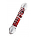 Двусторонний фаллоимитатор Sexus Glass, стекло, прозрачный, 21 см