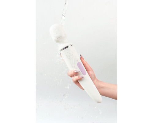Нереалистичный вибратор Satisfyer Wand-er Woman, ABS пластик, белый, 34 см