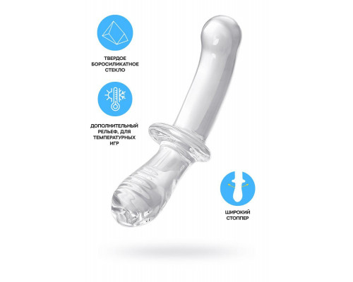 Двусторонний фаллоимитатор Satisfyer Double Crystal, стекло, прозрачный, 19,5 см