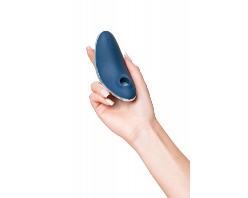 Вакуум-волновой стимулятор клитора с вибрацией Satisfyer Vulva Lover 1, силикон, синий, 11,9 см