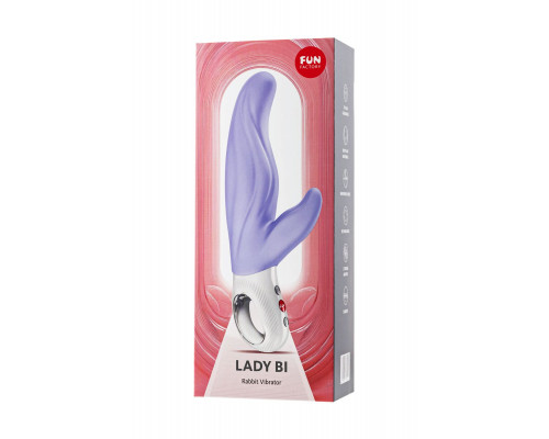 Вибратор кролик Fun Factory LADY BI, силикон, сиреневый, 22 см