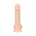 Фаллоимитатор RealStick Silicone Charlie H, сайлекспан, телесный, 18 см