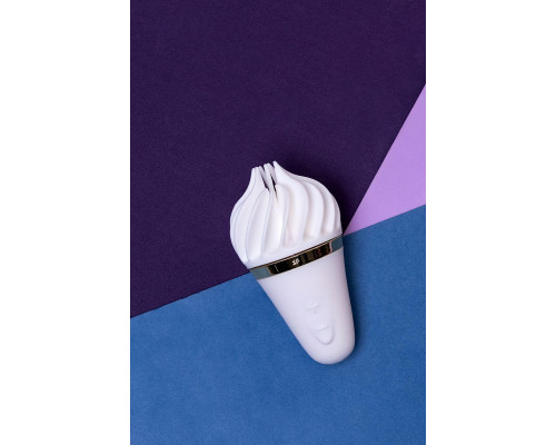 Вибромассажер Satisfyer layons Sweet Treat, силикон, белый, 10,4 см.