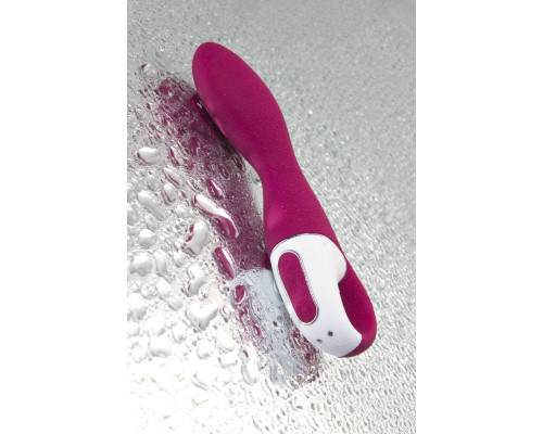Вибратор с подогревом Satisfyer Heated Thrill Connect App, бордовый, 20,6 см