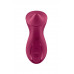 Вибратор с движущимся шариком Satisfyer Exciterrr, силикон, бордовый, 12,5 см