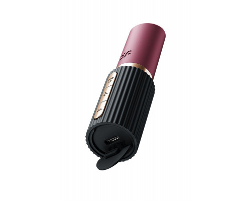 Мини-вибратор с 3D пульсацией Satisfyer Deep Kiss с USB-C зарядкой, силикон, ABS, чёрный, 11,4 см
