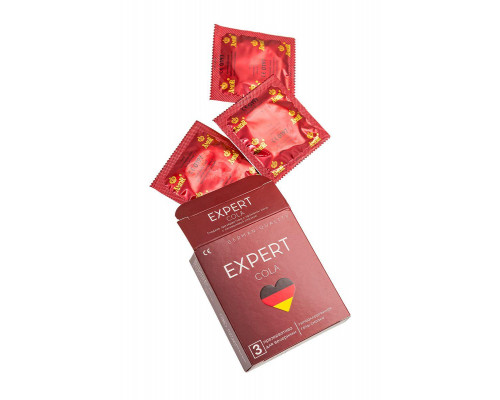 Презервативы EXPERT Cola Germany 3 шт. (аромат Колы)