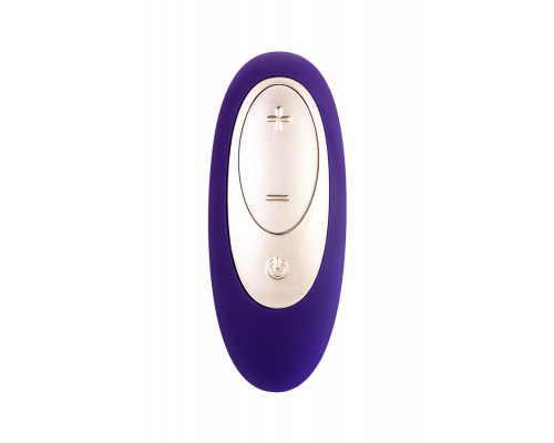 Вибромассажер для пар Satisfyer Double Plus Remote с пультом ДУ, силикон, фиолетовый, 8,8 см