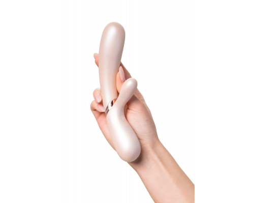 Вибратор Satisfyer Hot Lover Connect App с клиторальным стимулятором, золотистый, 20,4 см