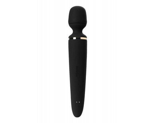 Нереалистичный вибратор Satisfyer Wand-er Woman, ABS пластик, черный, 34 см