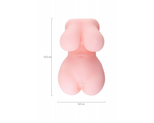 Мастурбатор реалистичный Juicy Pussy by TOYFA Babycakes, TPE, телесный, 14,5 см
