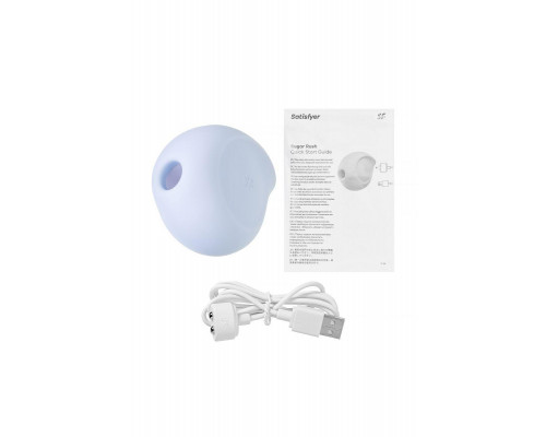 Вакуум-волновой бесконтактный стимулятор клитора Satisfyer Sugar Rush, силикон, голубой, 8,2 см