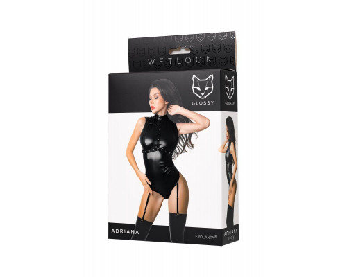 Боди Glossy Adriana из материала Wetlook, L