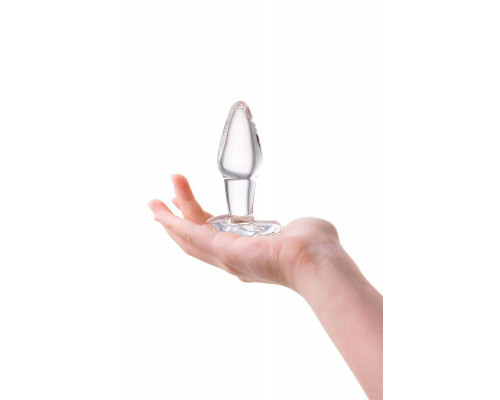 Анальная втулка Sexus Glass, стекло, прозрачная, 10,5 см, Ø 3,5 см