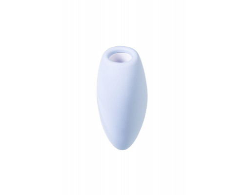 Вакуумно-волновой стимулятор клитора с вибрацией Satisfyer Cutie Heart, силикон, голубой, 7,7 см