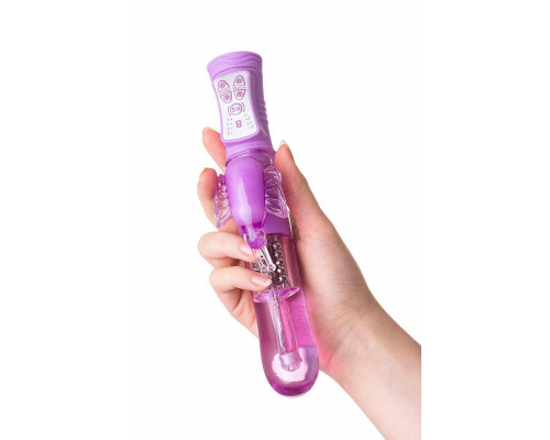 Вибратор с клиторальным стимулятором A-Toys by TOYFA High-Tech fantasy, TPE, фиолетовый, 22,4 см
